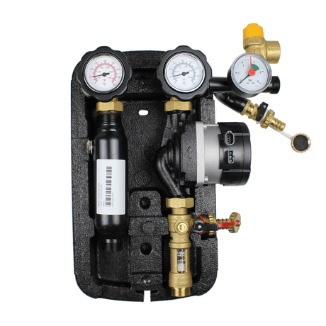 Solarstation Pumpengruppe  Hocheffizienzpumpe.