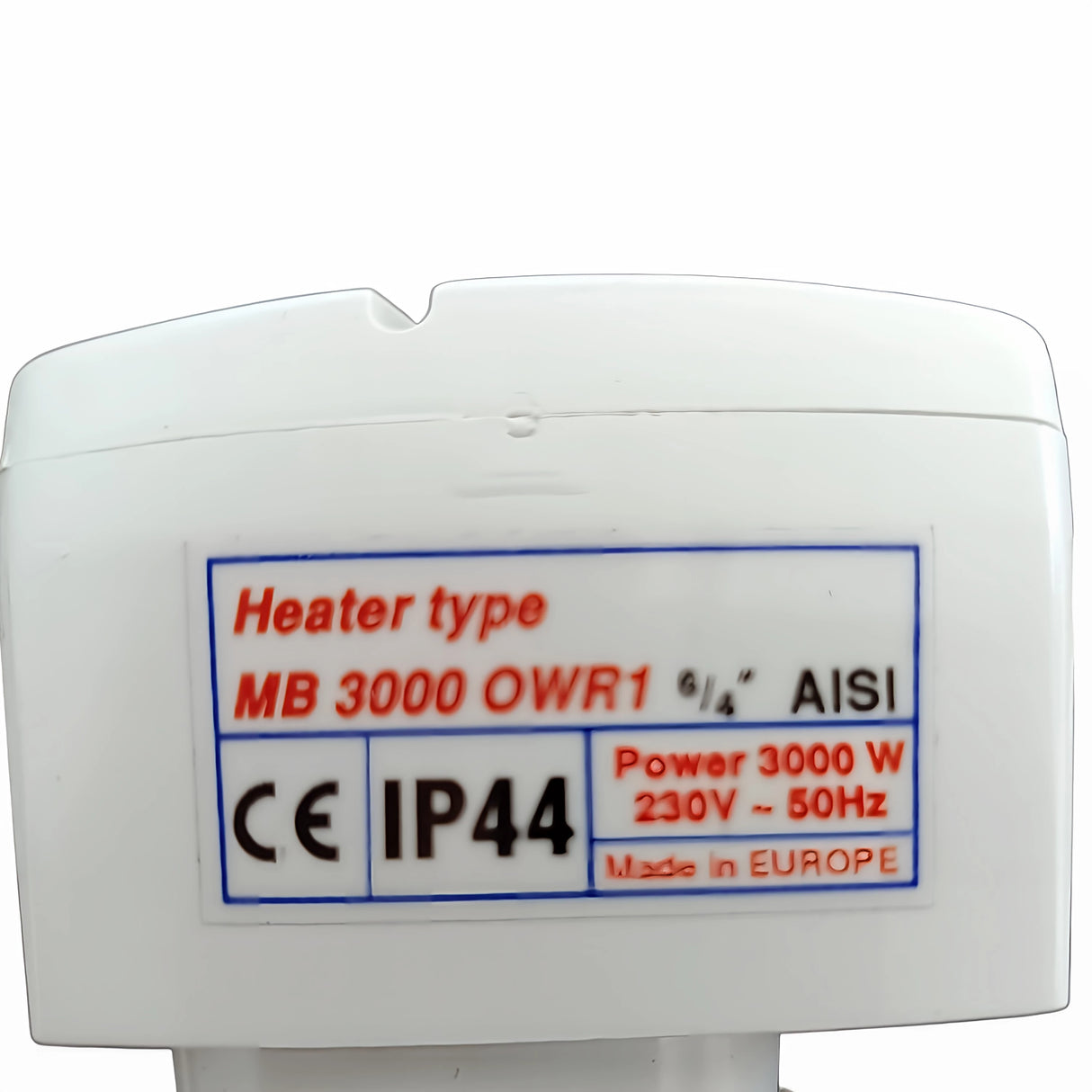 3 kW/230 V – element electric de încălzire pentru stocarea apei potabile și menajere