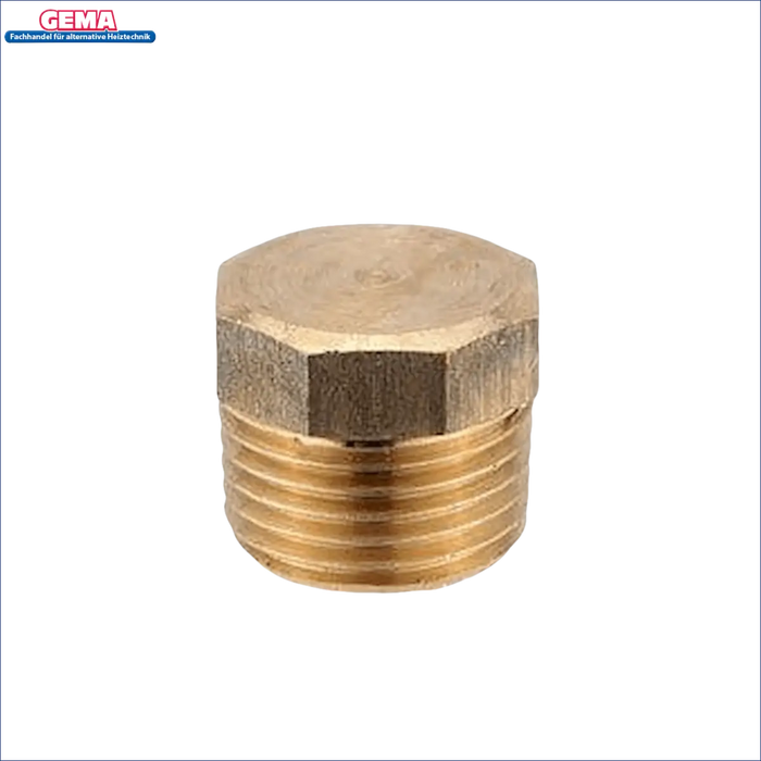 Brass threaded pipe plug for secure sealing in plumbing applications erschien in Rotgussstopfen