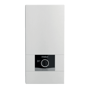 Vaillant Durchlauferhitzer electronic VED für Bad und Küche, liefert warmes Wasser 🌊, energieeffizient und platzsparend.