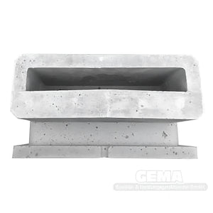 Rectangularer Betonblumenkasten für Viadrus U32 Schamottsteine Komplett Heizkessel