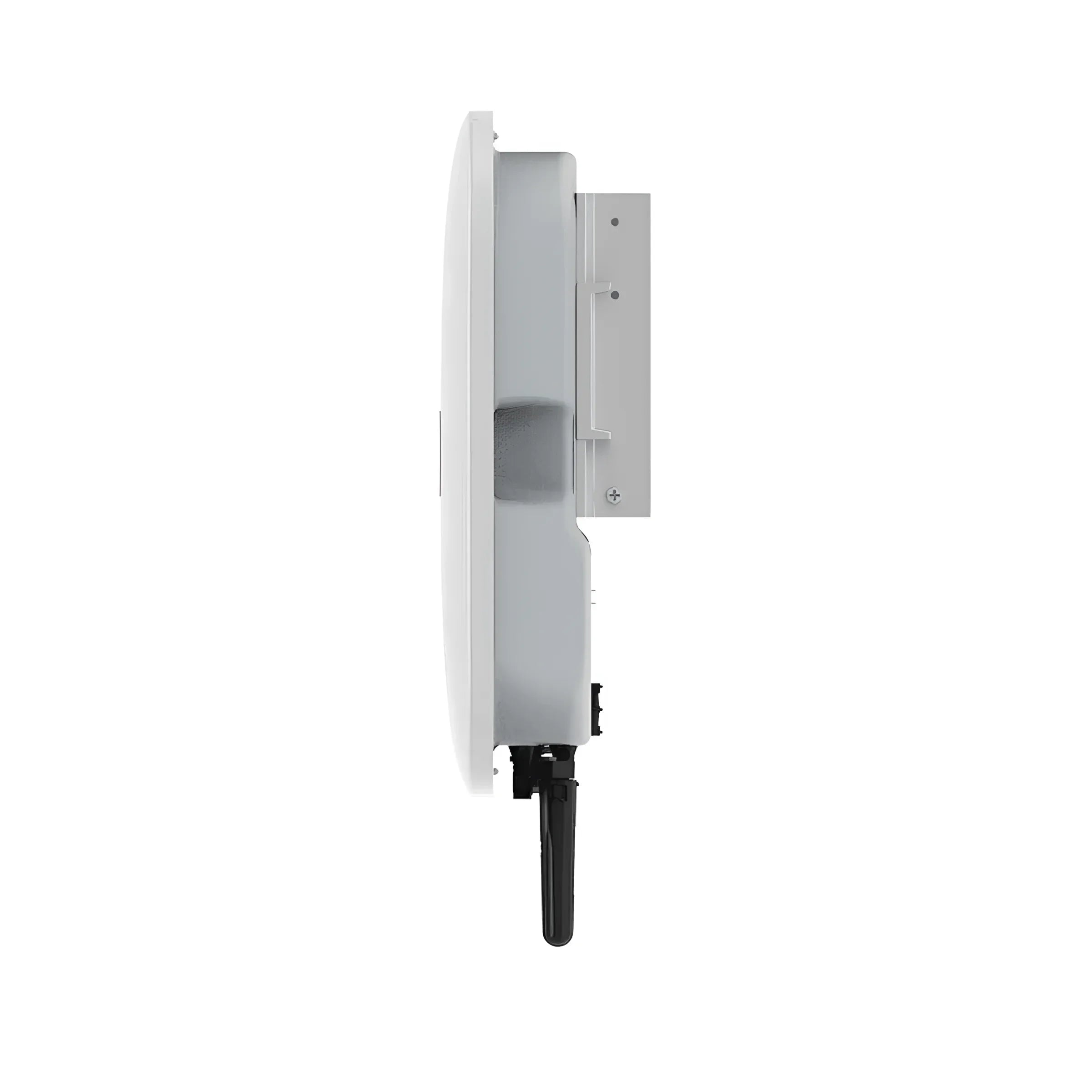 Seitenansicht des Huawei SUN2000-10KTL-M1 Hybrid-Wechselrichters mit kompakt💡 und leichtem Design.