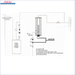 Diagramm eines Wassererwärmungssystems für Durchlauferhitzer MDC 400 plus Elektroheizstab 6 kW