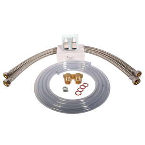 Plumbing installation kit for Wasserenthärtungsanlage R2D2 72 with 1 Zoll Anschluss