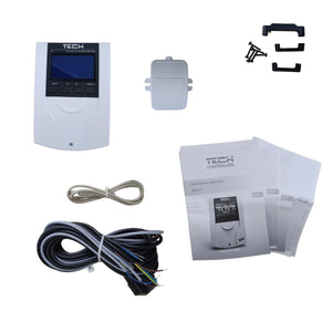 Controlador de válvula mezcladora TECH EU-i-1 de 3/4 vías - curva de calentamiento y protección de retorno