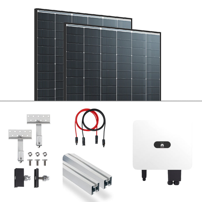 PV Komplettpaket Huawei 15KW Schrägdachmontage Trina 435 Vertex S