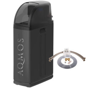 Wasserenthärtungsanlage Aqmos R2D2-48 BLACK EDITION mit Anschlussset 1 Zoll