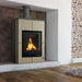 Wasserführender Kaminofen Vario Saporo Manual von Aquaflam mit flammendem Feuer 🔥 in modernem Design 🏠.