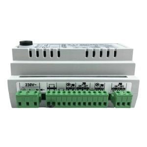 Weißes Erweiterungsmodul B für Gema Control mit grünen Anschlussklemmen, passend für Plum Ecomax 850i und CT4-Fühler