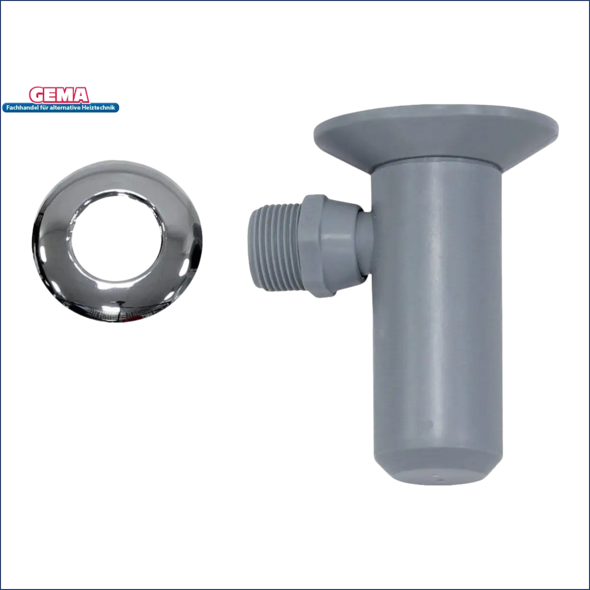 Plumbing-Armatur mit Chrom-Escutcheon für Ablauftrichter mit Siphon und Rose