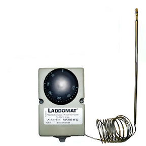 Rauchgasthermostat 50-300°C zur automatischen Pumpensteuerung.