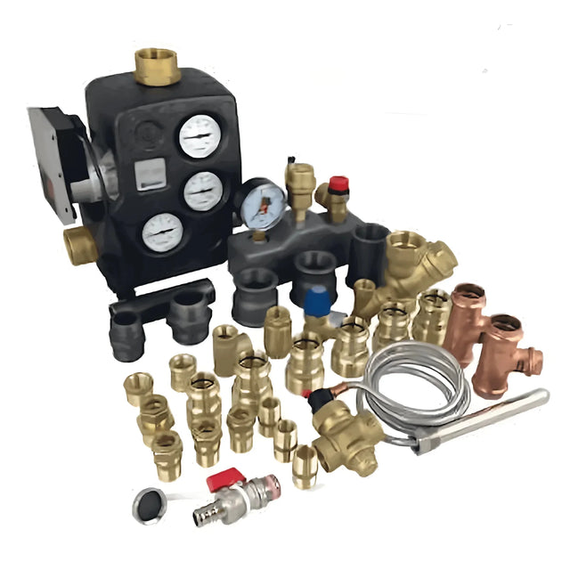 Anschlusspaket Atmos P Serie mit Rücklauftemperaturanhebung und Pumpe - GEMA Shop