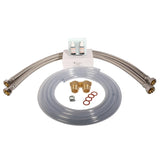 Wasserenthärtungsanlage - Entkalkungsanlage R2D2 - 32 Anschluss-Set & Montageblock 1".