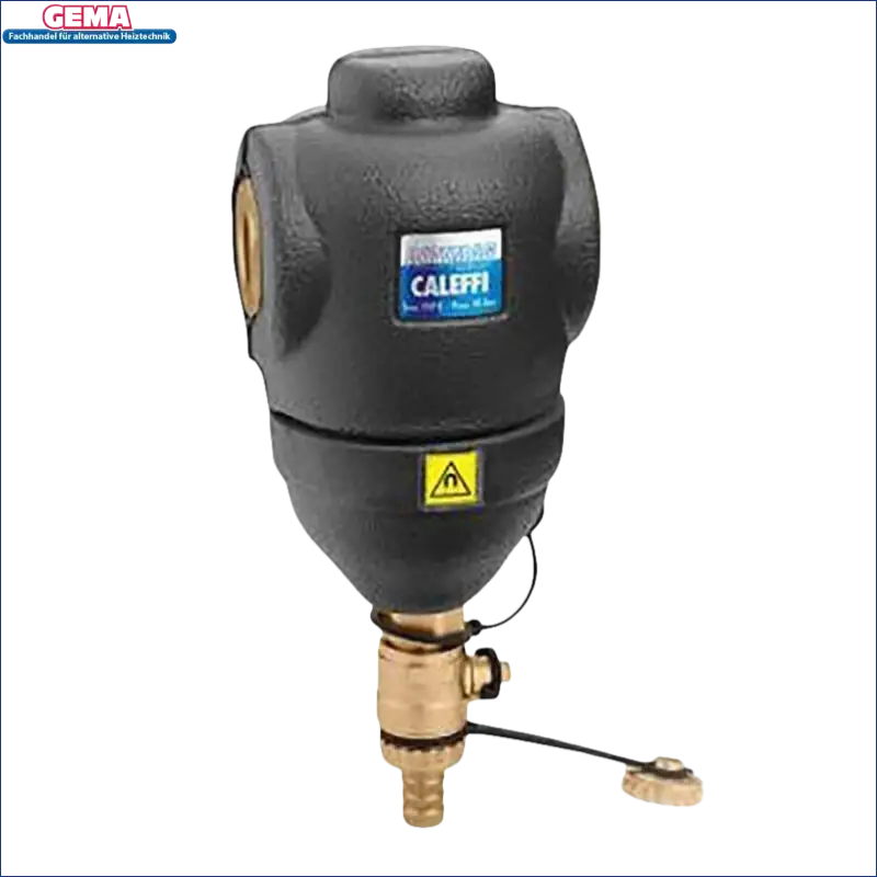 Schwarzer und messing Wasserfilter für Caleffi DIRTMAG Schlammabscheider
