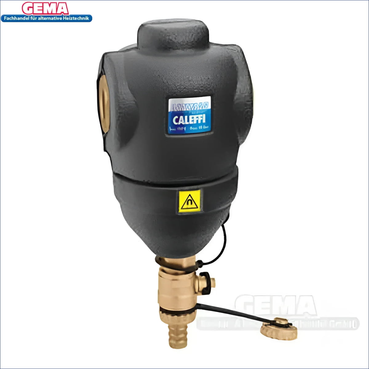 Black and brass Caleffi DIRTmag CW617N material Schlemmabscheider Wasserfilter
