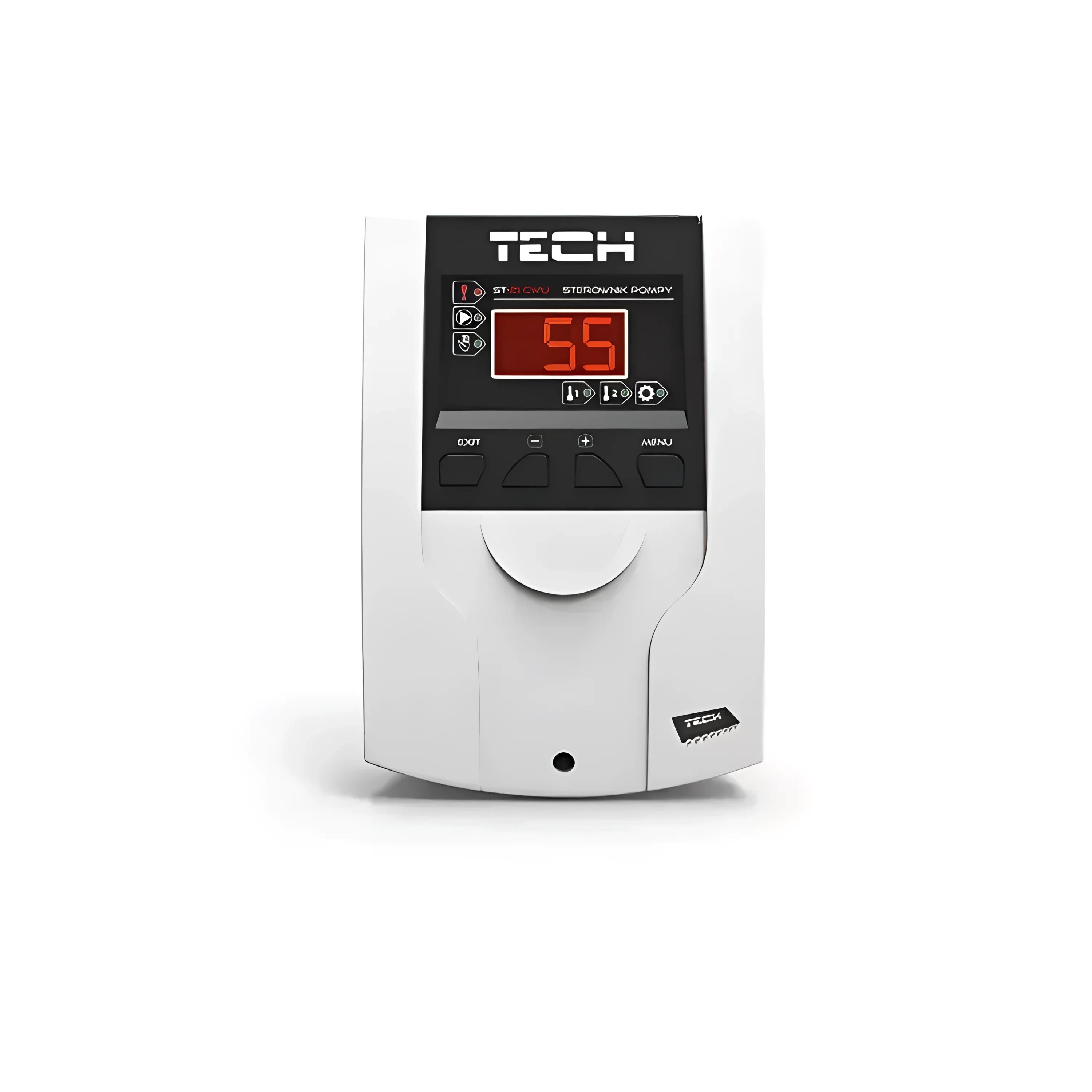 Weiße elektronische Steuerung mit digitalem Display für Temperaturdifferenzregler EU-21 CWU