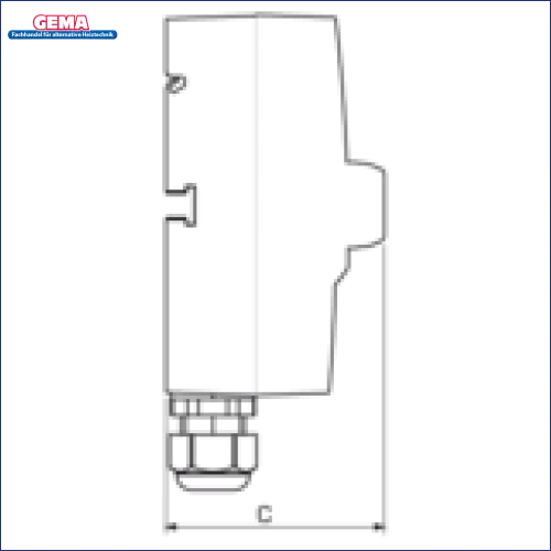 Pixelierter Automatikgetriebeschalter für ESBE CTF150 Serie Rauchgasthermostat CTF151