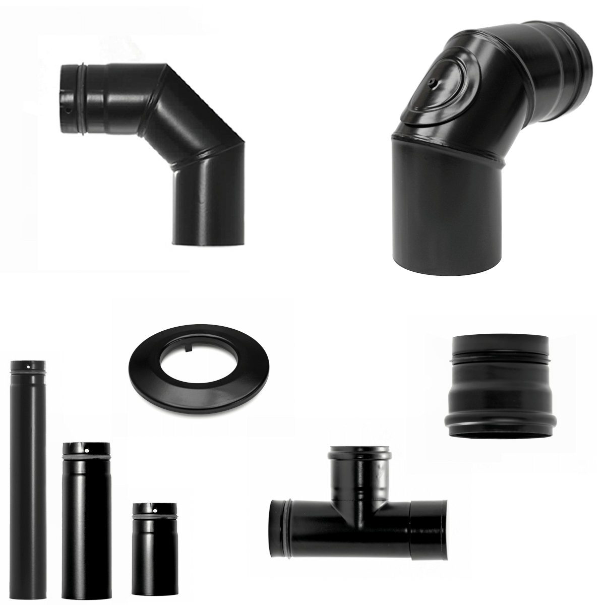 Rauchrohr für Pelletöfen.