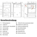 Technische Zeichnung des Vergaserkessels Rojek KTP mit Beschriftungen und Funktionen ✍️🔧. Analyse der Kesselbestandteile.