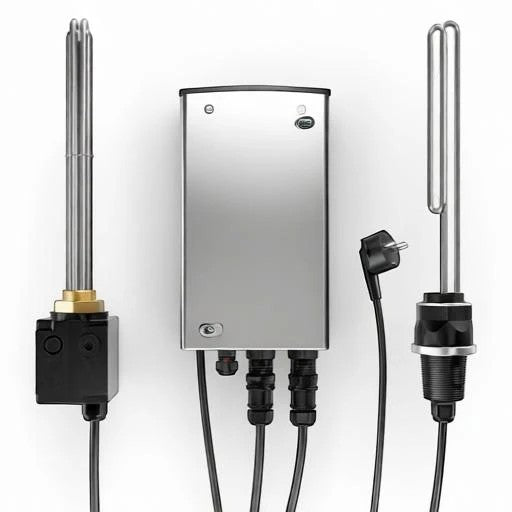 GEMA Shop Nexol NEX R2 PV-Heizstab-Set mit Energy Controller und zwei Einschraubheizkörpern zur Warmwasserbereitung