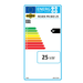 Energieeffizienzlabel für ROJEK PK BIO 25 kW, bewertet mit A+, zeigt Heizleistung und Verbrauch.