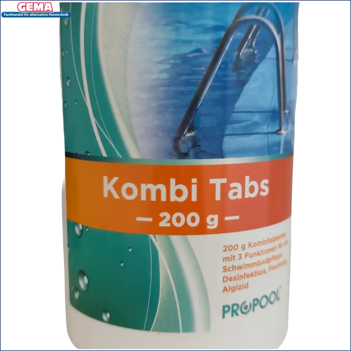 Pool-Reinigungstabletten Kombi Tabs 200 g für sauberen Poolwasser