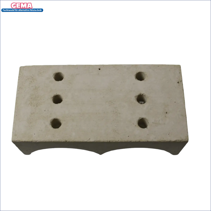 Rechteckiger Betonblock mit sechs Löchern für MPM DS Holz Schamottdüse 10-18kW