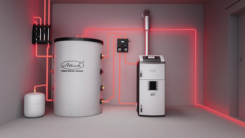 Gasificador de leña 25 kW ATTACK SLX 25 Lambda
