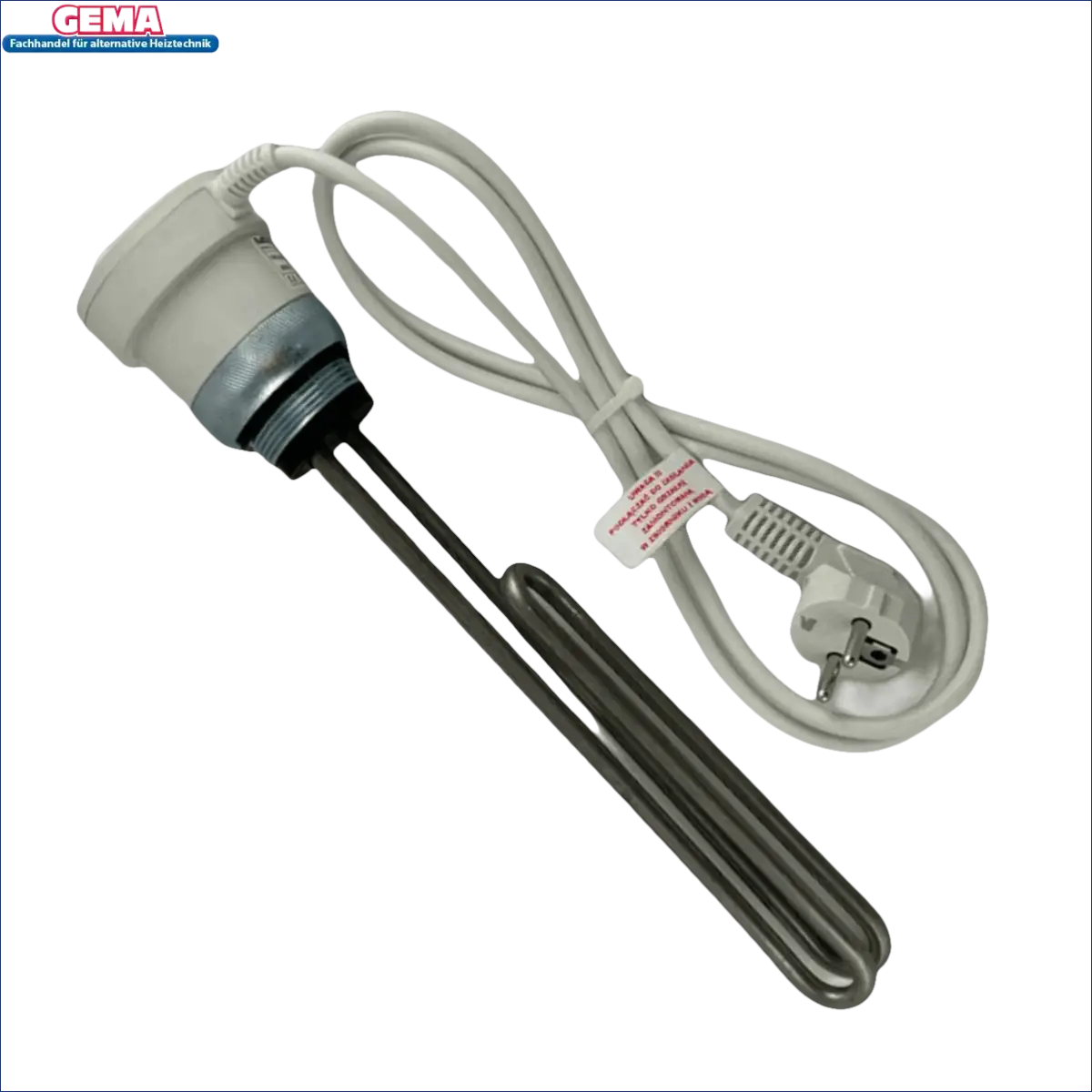 Immersionsheizer mit Stromkabel und Stecker für Trinkwasserspeicher 120 Liter