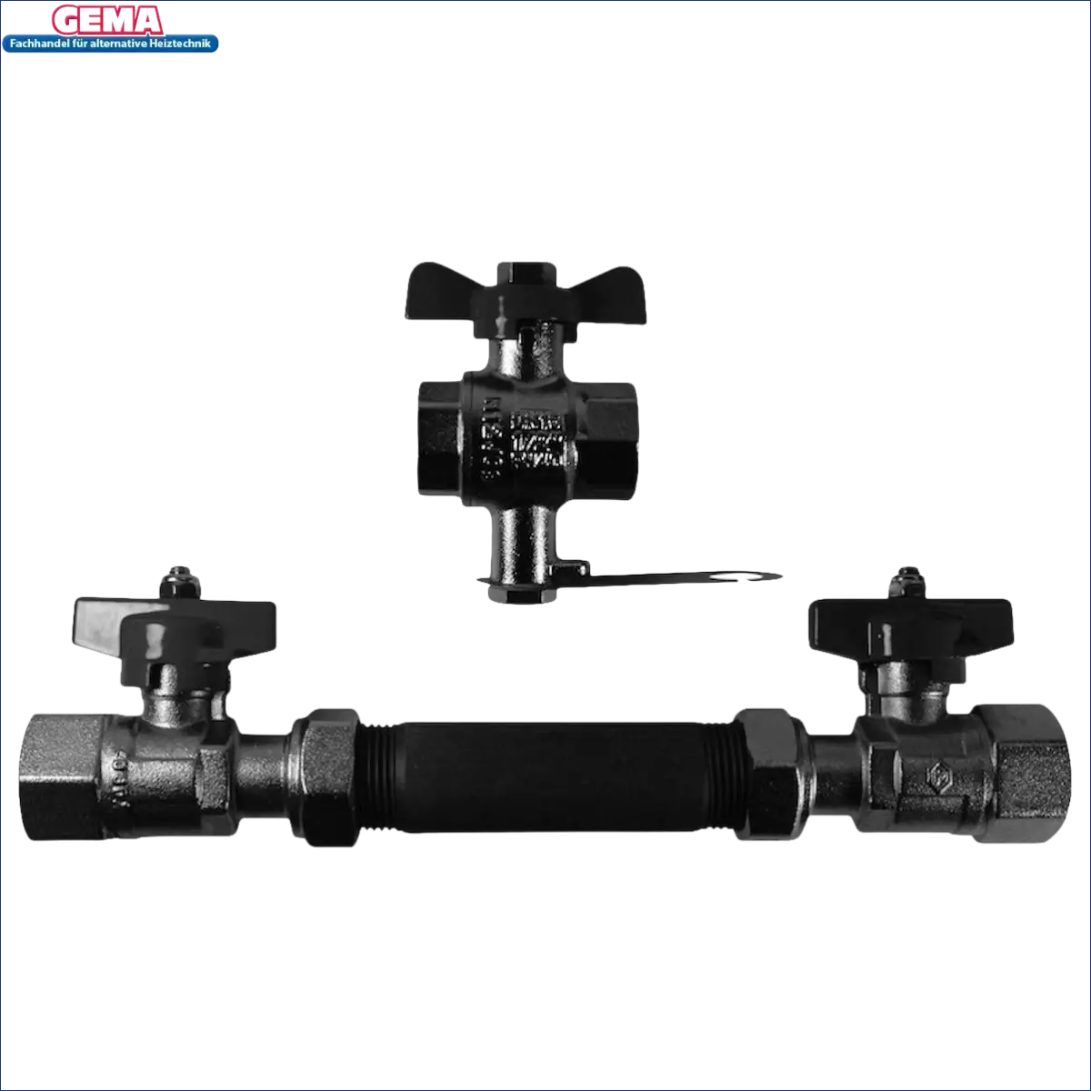 Plumbing valves and pipe assembly für Wärmemengenzähler 1 Set Qp 2,5m³/h
