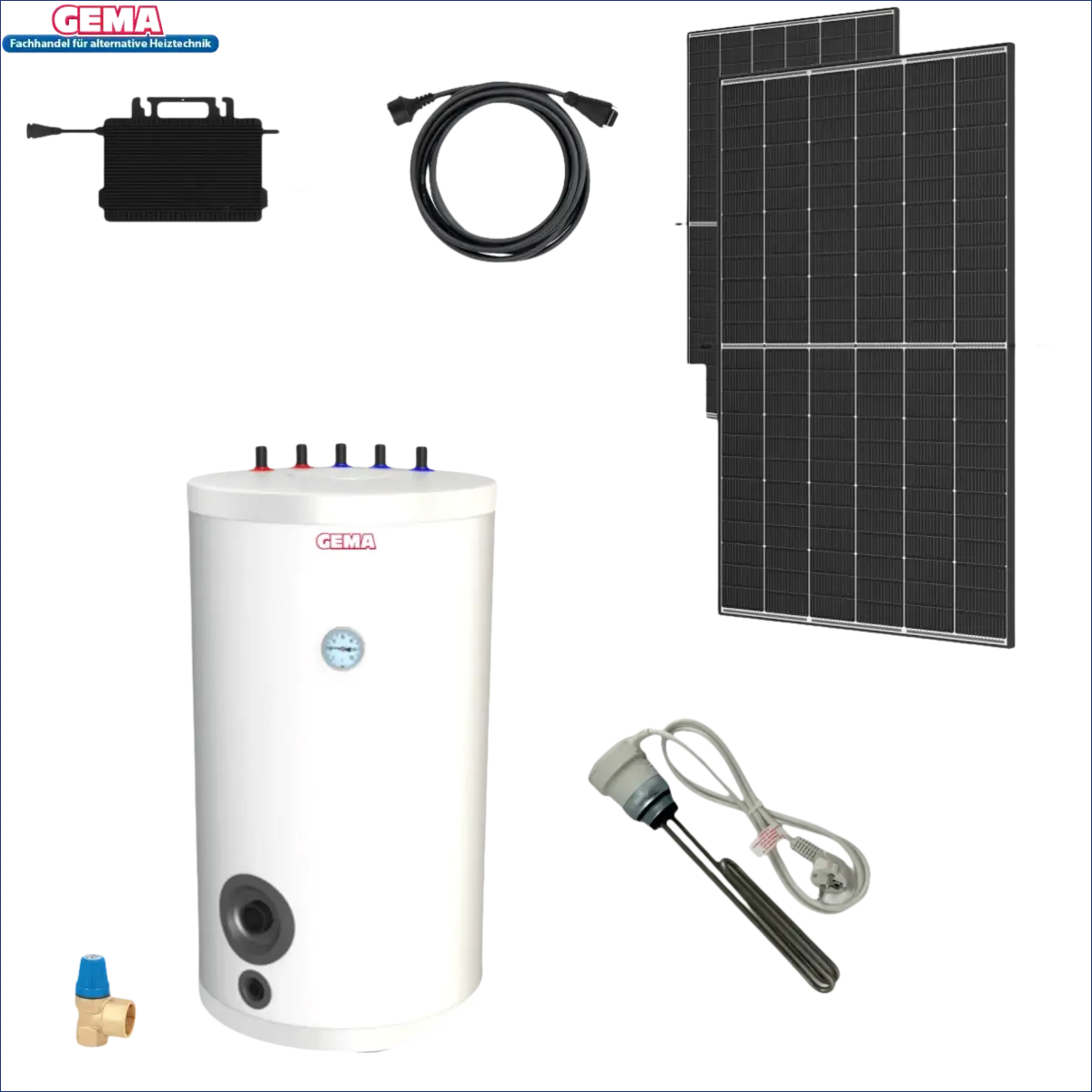 Solaranlage zur Warmwasserbereitung.