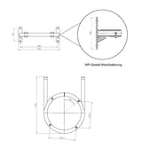 Wandhalterung für DROPS Wärmepumpen von Sunex.